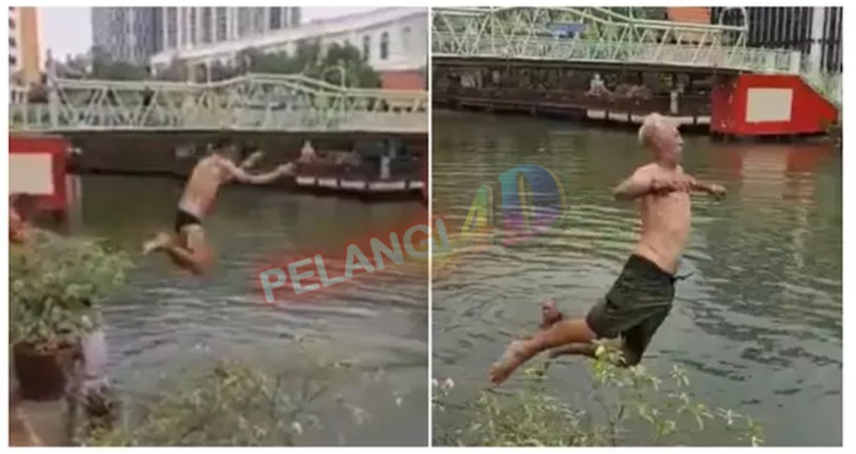 Viral Aksi Nekat Turis Renang di Sungai yang Tercemar Ini Bikin Geleng Kepala