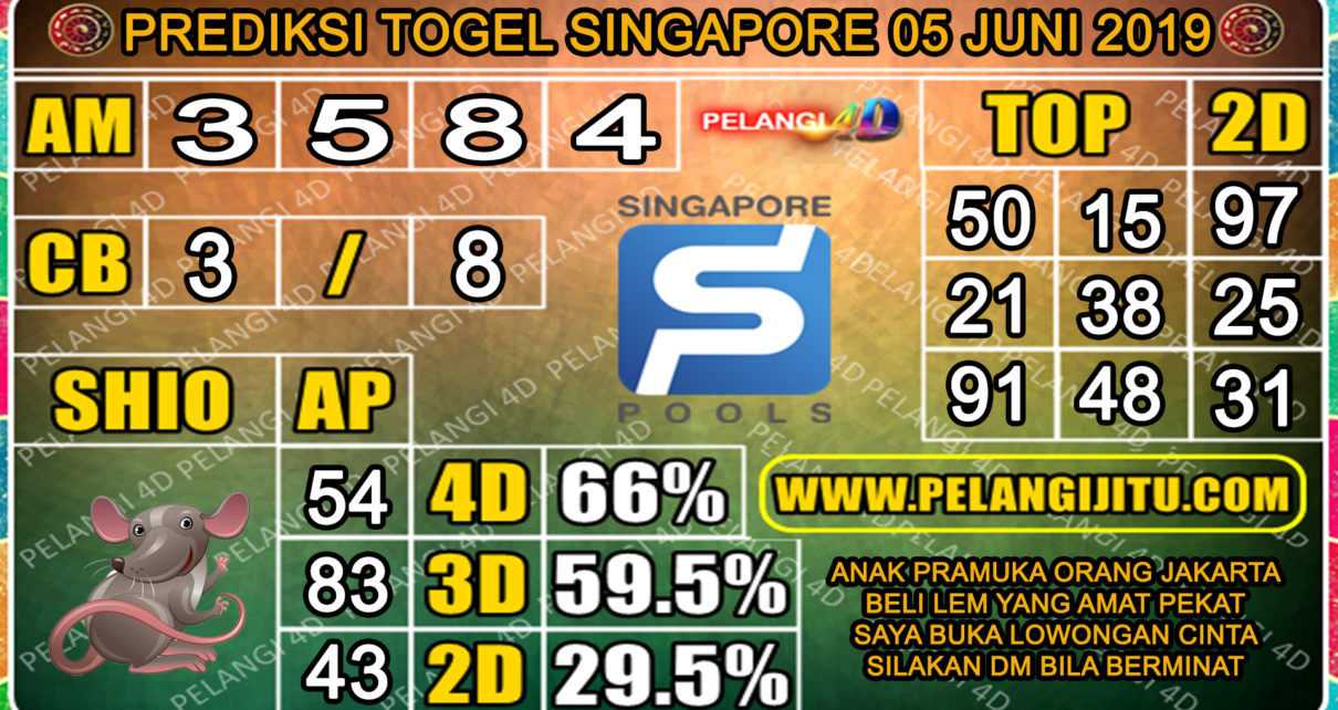 PELANGI4D - PREDIKSI TOGEL SINGAPORE 05