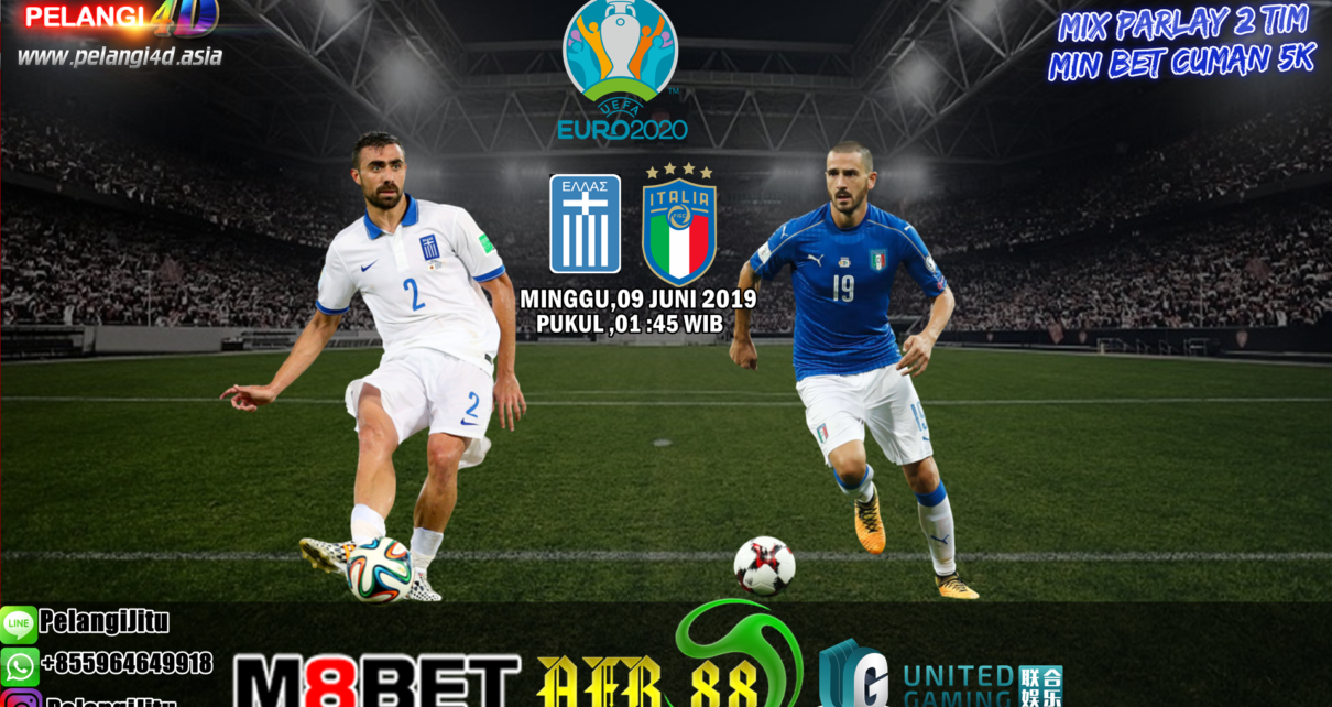 Prediksi Greece vs Italy 09 Juni 2019