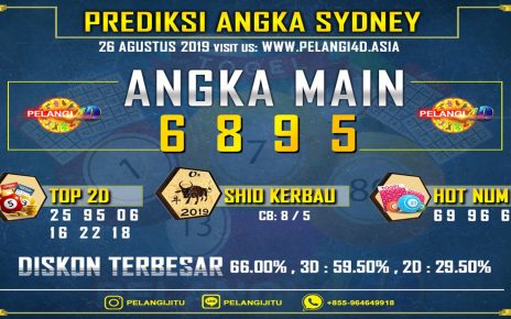 PREDIKSI TOGEL SYDNEY POOLS 26 AGUSTUS 2019