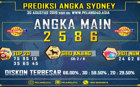 PREDIKSI TOGEL SYDNEY POOLS 30 AGUSTUS 2019