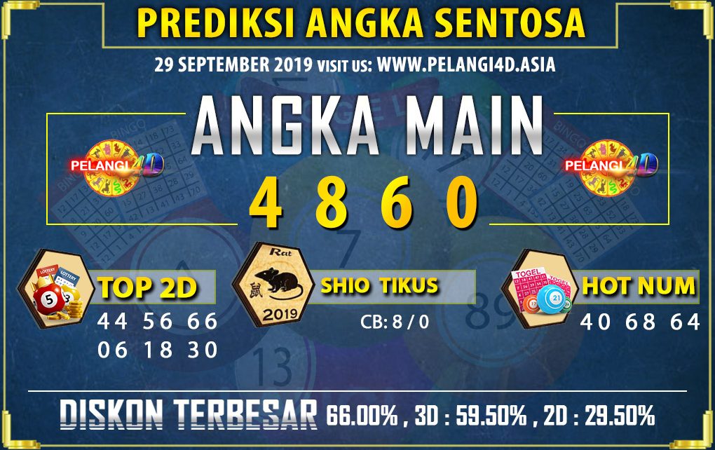 PREDIKSI TOGEL SENTOSA POOLS 29 SEPTEMBER 2019