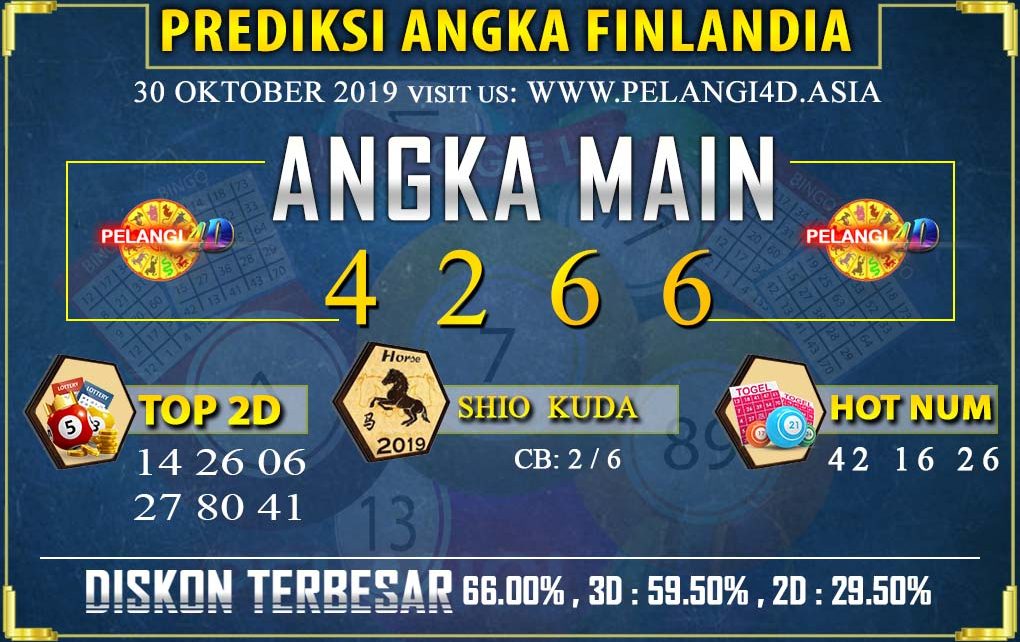 PREDIKSI TOGEL FINLANDIA POOLS 30 OCTOBER 2019