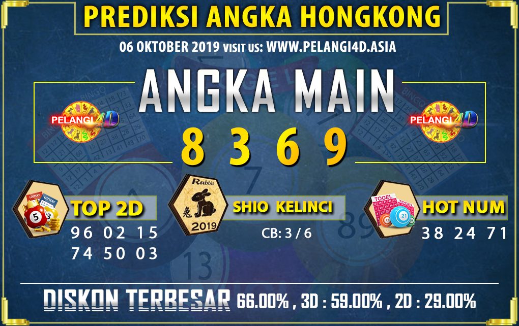 PREDIKSI TOGEL HONGKONG POOLS 06 OKTOBER 2019