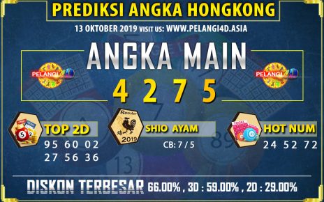 PREDIKSI TOGEL HONGKONG POOLS 13 OKTOBER 2019