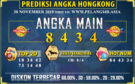 PREDIKSI TOGEL HONGKONG POOLS 30 NOVEMBER 2019