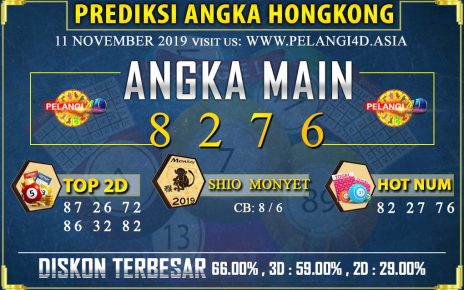 PREDIKSI HONGKONG POOLS TOGEL 11 NOVEMBER 2019