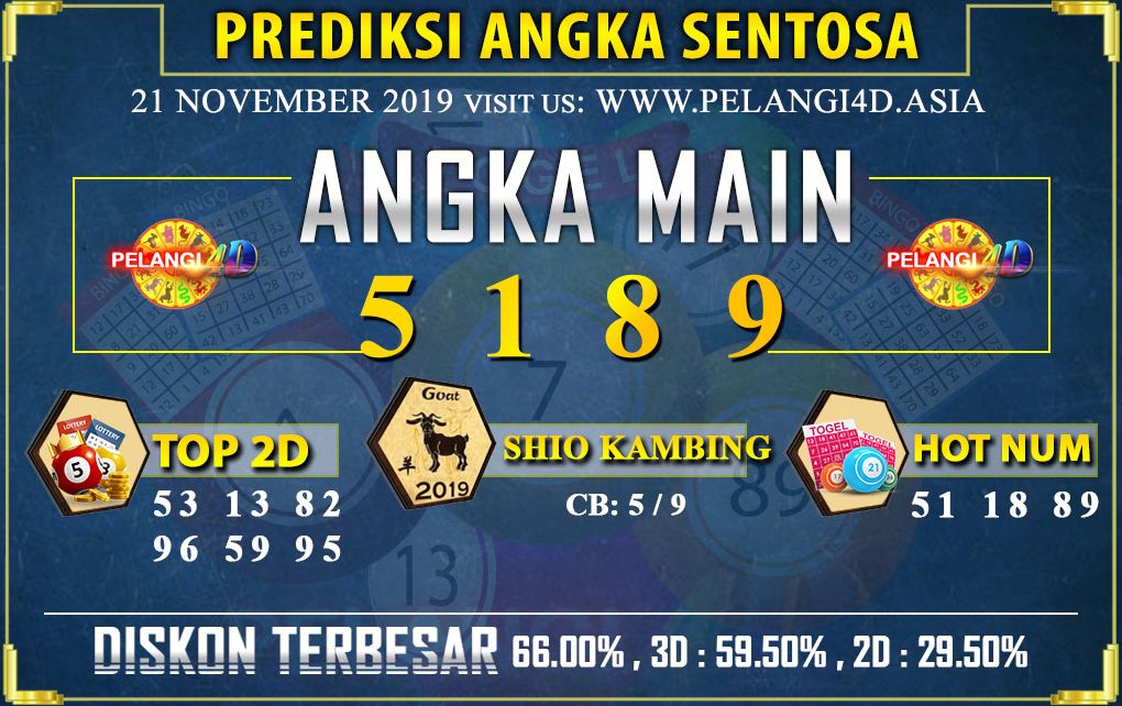 PREDIKSI TOGEL SENTOSA POOLS 21 NOVEMBER 2019