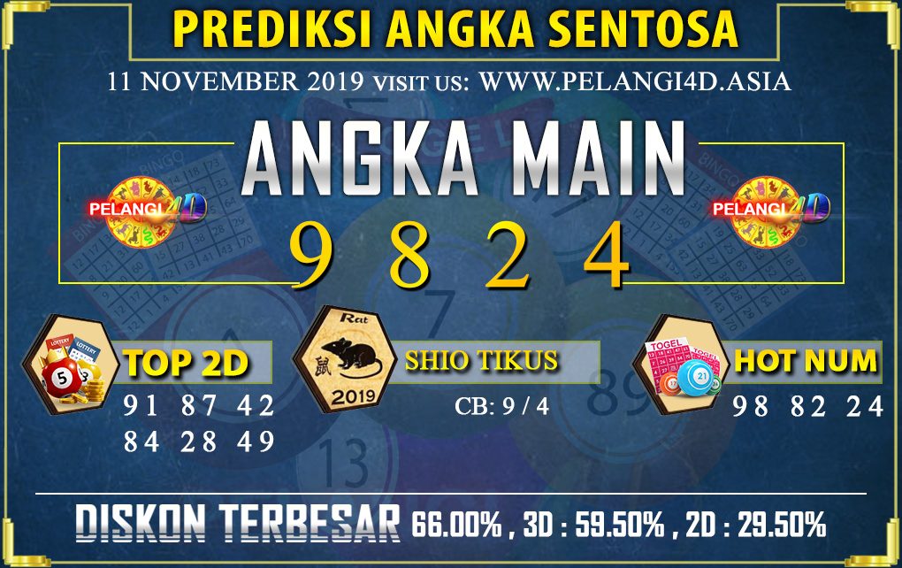 PREDIKSI TOGEL SENTOSA POOLS 11 November 2019