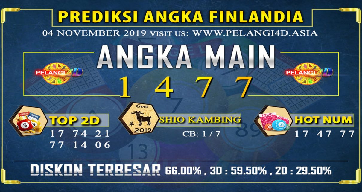 PREDIKSI TOGEL FINLANDIA POOLS 04 NOVEMBER 2019