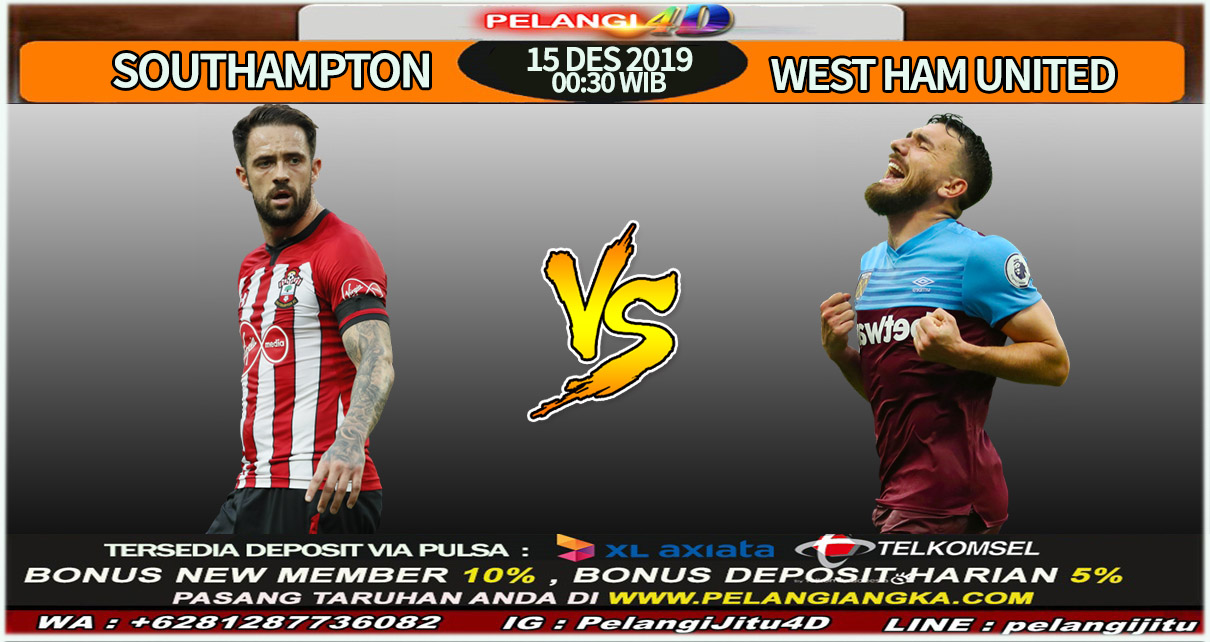 Prediksi Skor Southampton vs West Ham 15 Desember 2019