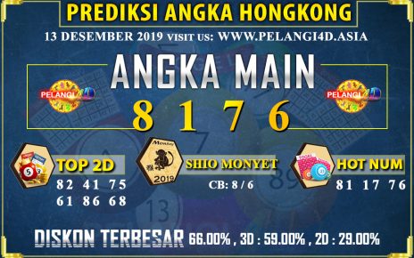 PREDIKSI TOGEL HONGKONG POOLS 13 DESEMBER 2019