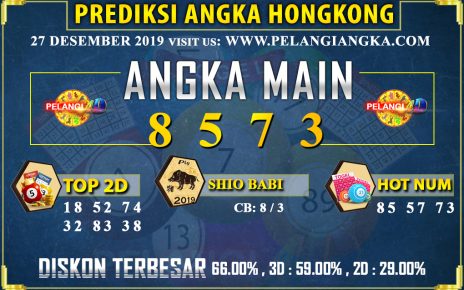 PREDIKSI TOGEL HONGKONG POOLS 27 DESEMBER 2019