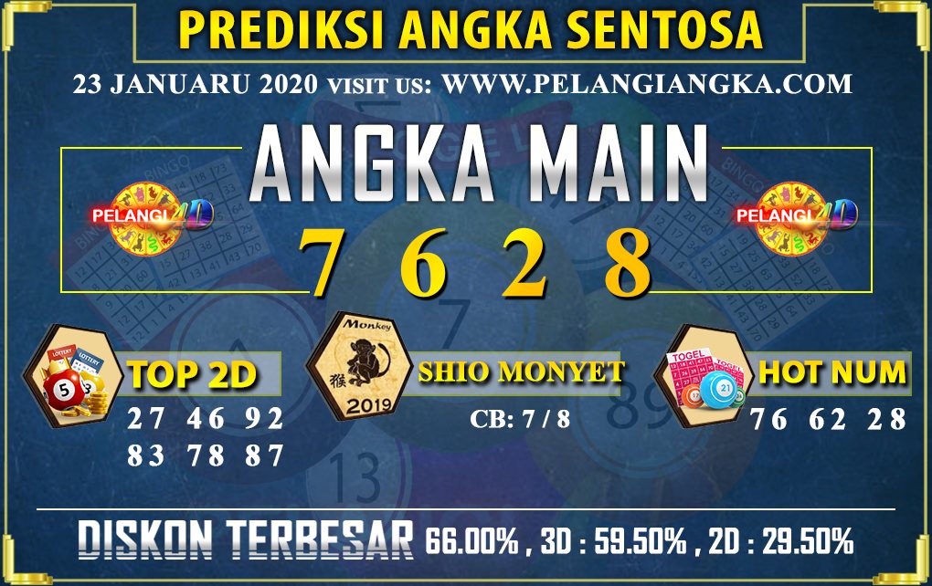 PREDIKSI TOGEL SENTOSA POOLS 23 JANUARI 2020