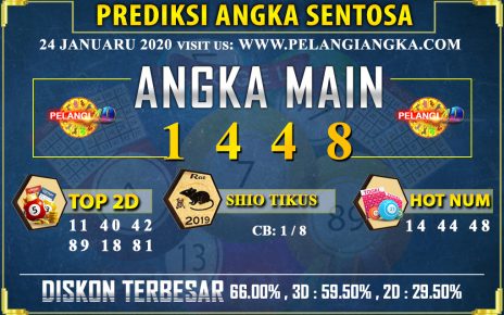 PREDIKSI TOGEL SENTOSA POOLS 24 JANUARI 2020