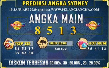 PREDIKSI TOGEL SYDNEY POOLS 19 JANUARI 2020