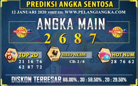 PREDIKSI TOGEL SENTOSA POOLS 12 JANUARI 2020