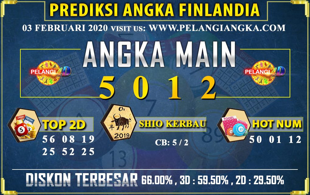 PREDIKSI TOGEL FINLANDIA POOLS 03 FEBRUARI 2020