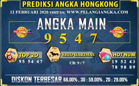 PREDIKSI TOGEL HONGKONG POOLS 12 FEBRUARI 2020