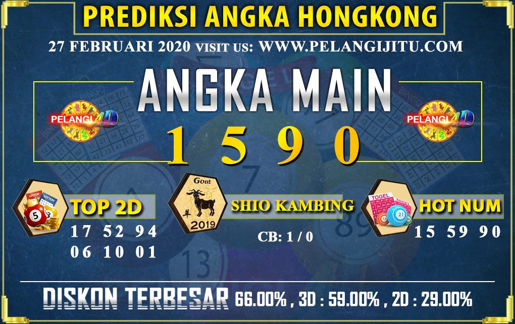 PREDIKSI TOGEL HONGKONG POOLS 27 FEBRUARI 2020