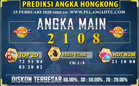 PREDIKSI TOGEL HONGKONG POOLS 15 FEBRUARI 2020