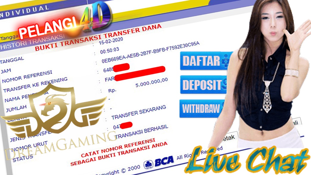 Jackpot Member Pelangi4D Di CASINO, DREAM GAMING 5.000.000