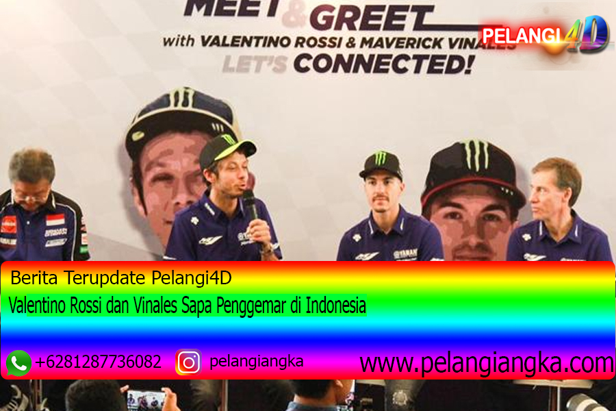 Valentino Rossi dan Vinales Sapa Penggemar di Indonesia