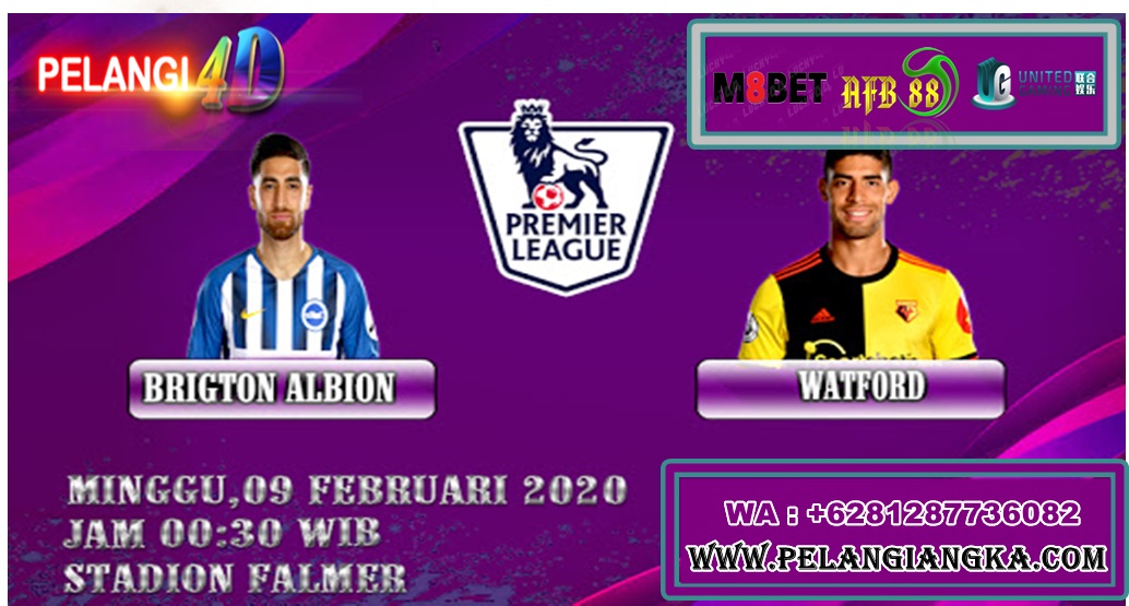 Prediksi Brighton Hove Albion Vs Watford 09 Februari 2020 Pukul 00.30 WIB