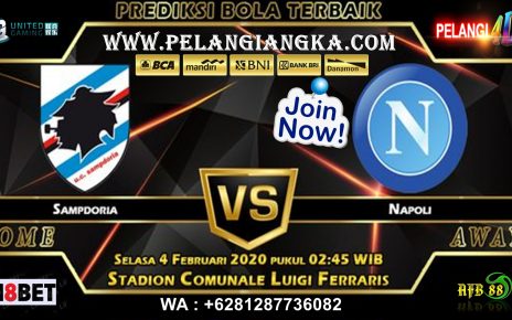 Prediksi Sampdoria Vs Napoli 04 Februari 2020 Pukul 02.45 WIB
