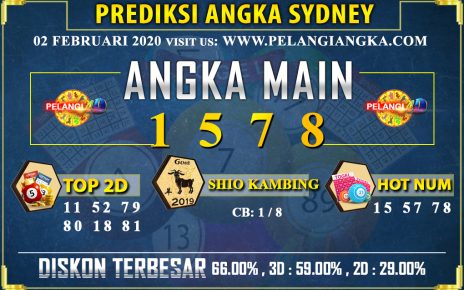 PREDIKSI TOGEL SYDNEY POOLS 02 FEBRUARI 2020