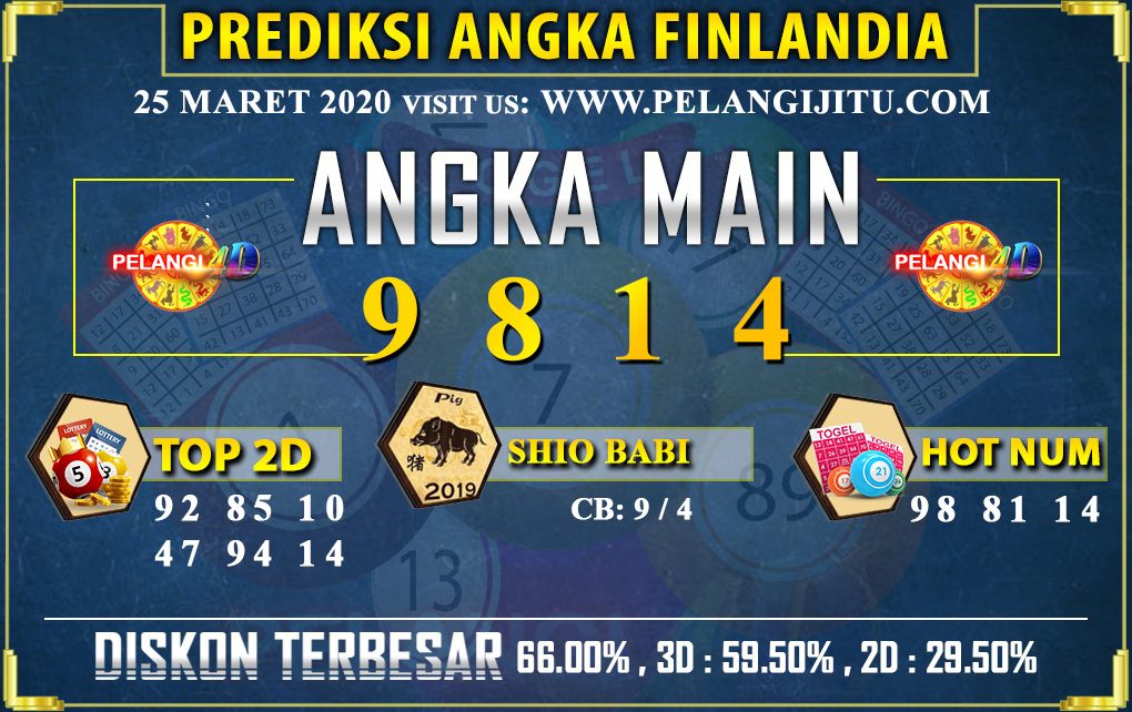 PREDIKSI TOGEL FINLANDIA LOTTERY 25 MARET 2020