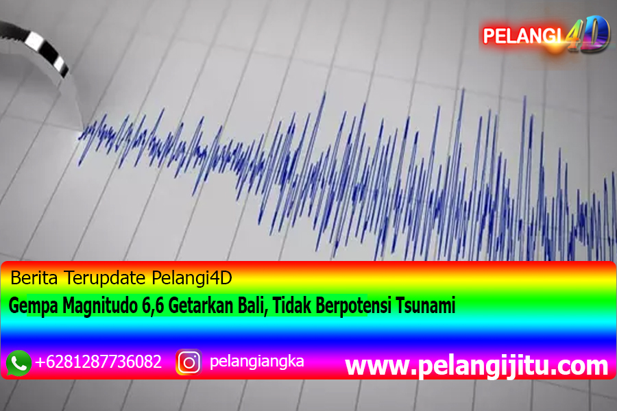 Gempa Magnitudo 6,6 Getarkan Bali, Tidak Berpotensi Tsunami