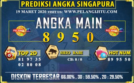 PREDIKSI TOGEL SINGAPORE POOLS 19 MARET 2020