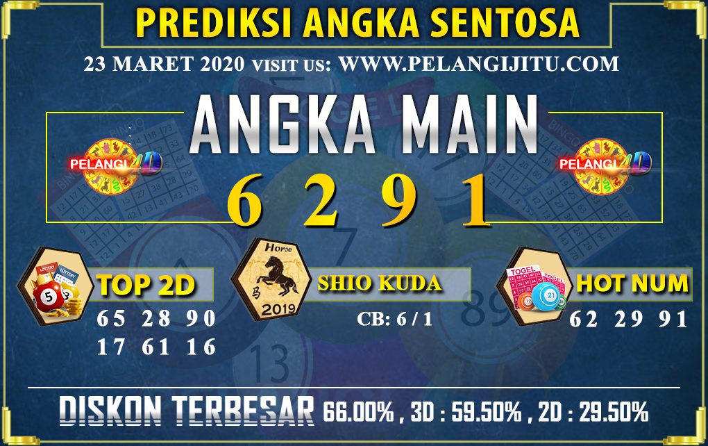 PREDIKSI TOGEL SENTOSA POOLS 23 MARET 2020