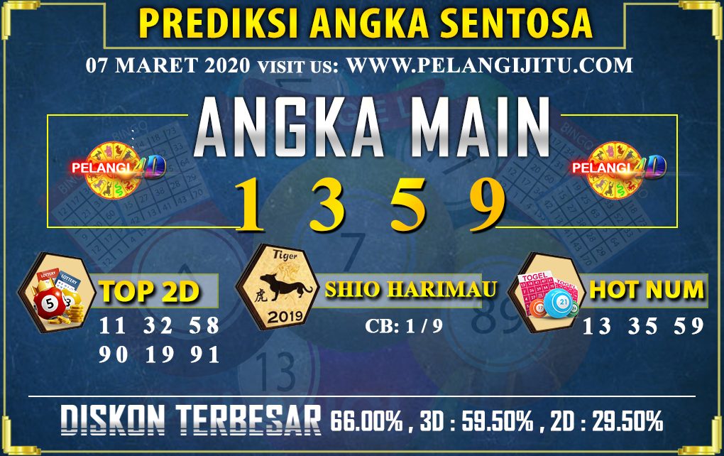 PREDIKSI TOGEL SENTOSA POOLS 07 MARET 2020