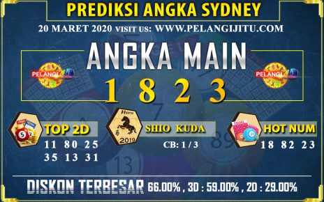 PREDIKSI TOGEL SYDNEY POOLS 20 MARET 2020