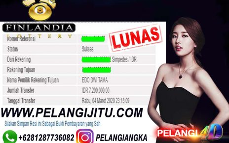 MEMBER PELANGI4D WD TOGEL FINLANDIA 7JT 200ribu