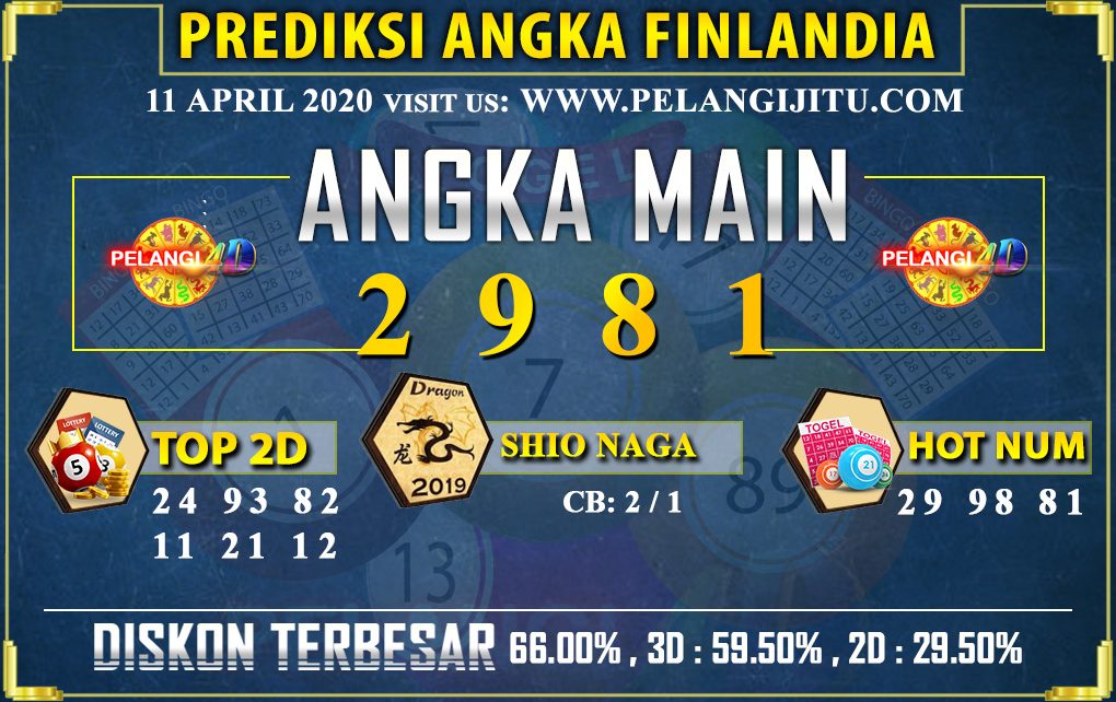 PREDIKSI TOGEL FINLANDIA LOTTERY 11 APRIL 2020