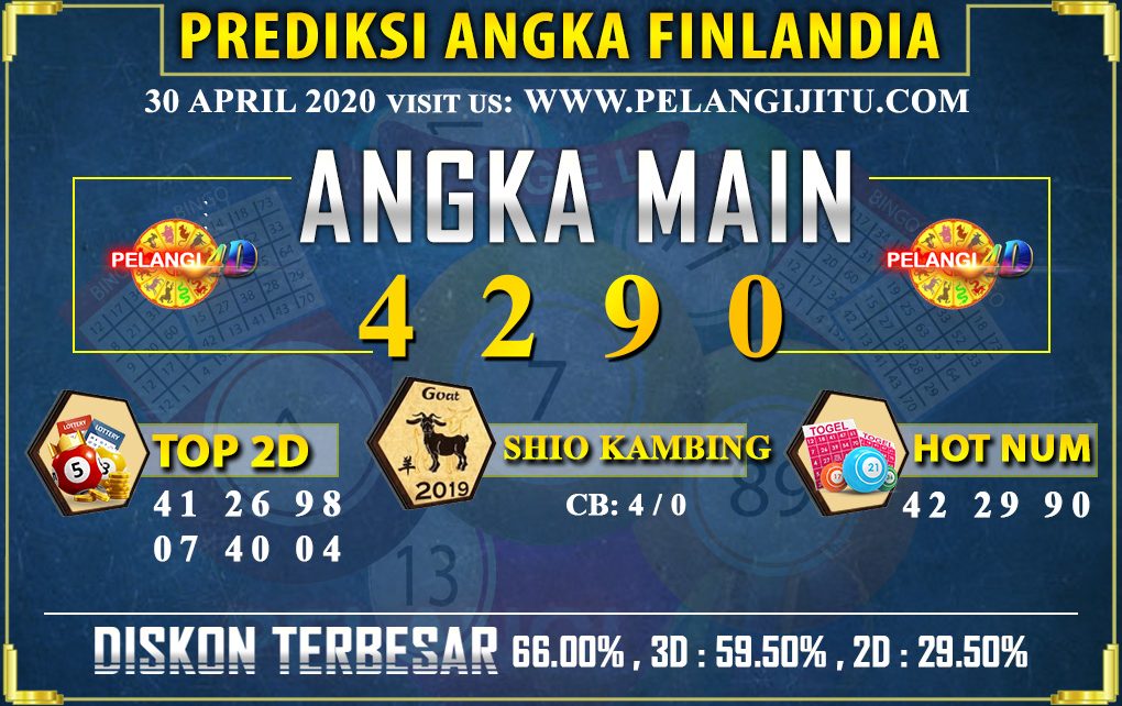 PREDIKSI TOGEL FINLANDIA LOTTERY 30 APRIL 2020