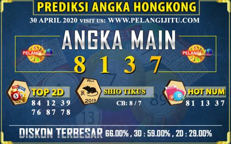 PREDIKSI TOGEL HONGKONG POOLS 30 APRIL 2020