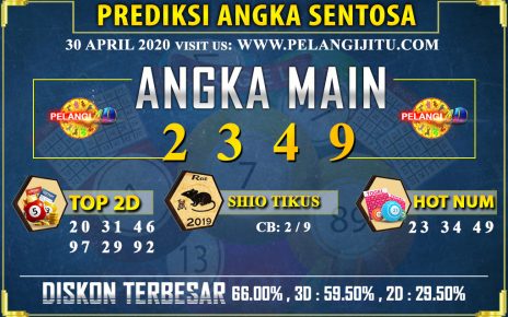 PREDIKSI TOGEL SENTOSA POOLS 30 APRIL 2020