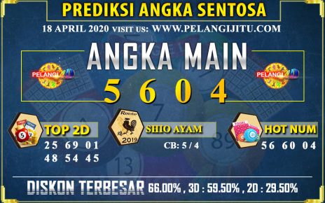 PREDIKSI TOGEL SENTOSA POOLS 18 APRIL 2020