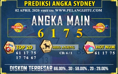 PREDIKSI TOGEL SYDNEY POOLS 02 APRIL 2020