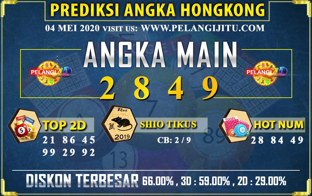 PREDIKSI TOGEL HONGKONG POOLS 04 MEI 2020