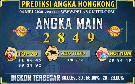 PREDIKSI TOGEL HONGKONG POOLS 04 MEI 2020