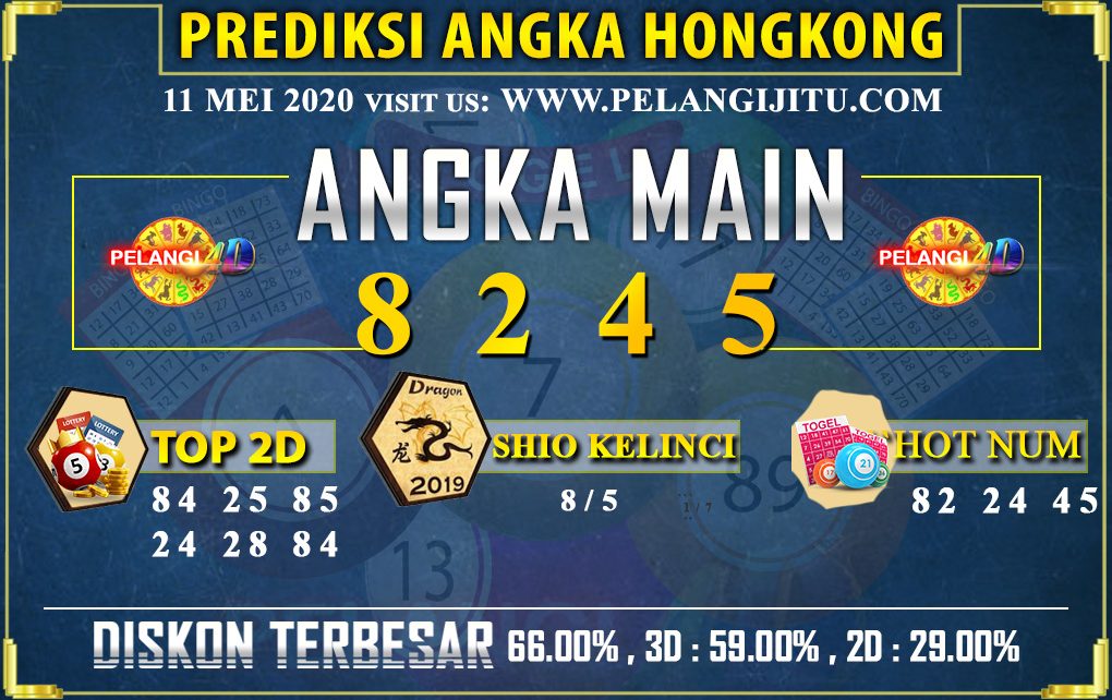 PREDIKSI TOGEL HONGKONG POOLS 11 MEI 2020