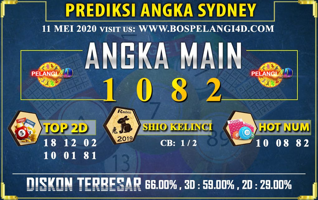 PREDIKSI TOGEL SYDNEY POOLS 11 MEI 2020