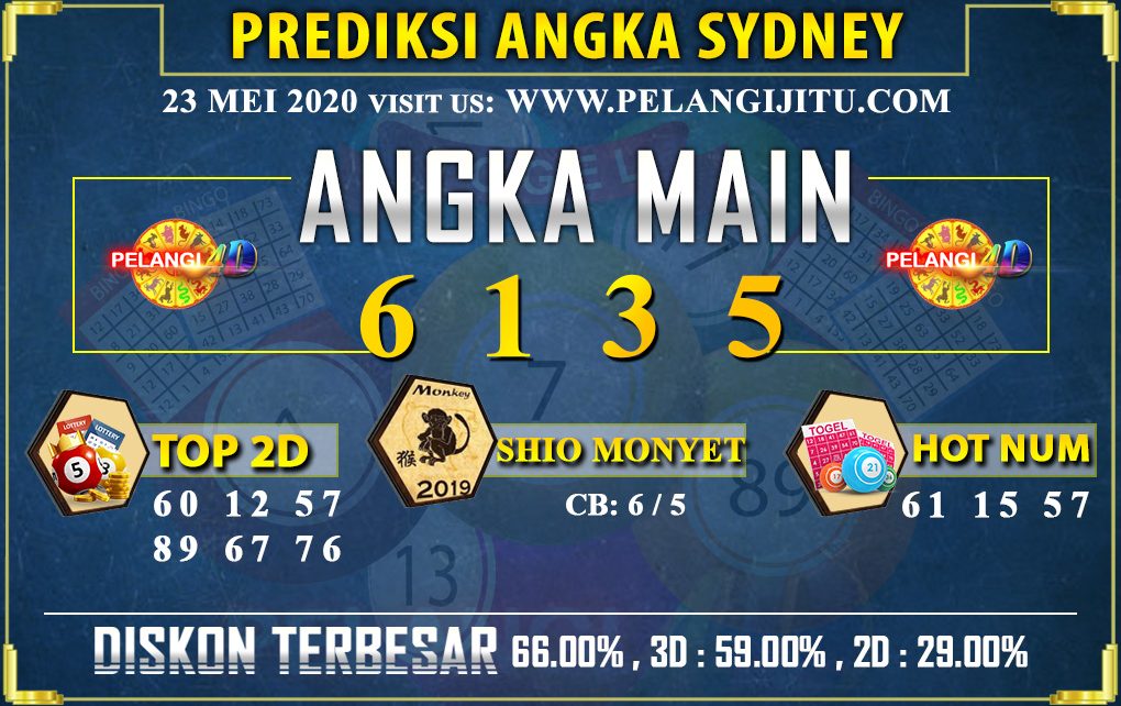 PREDIKSI TOGEL SYDNEY POOLS 23 MEI 2020