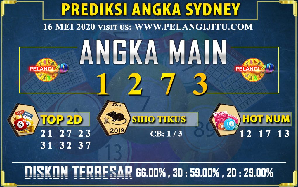 PREDIKSI TOGEL SYDNEY POOLS 16 MEI 2020