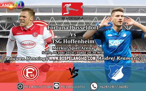 Prediksi Fortuna Dusseldorf Vs TSG Hoffenheim 06 Juni 2020